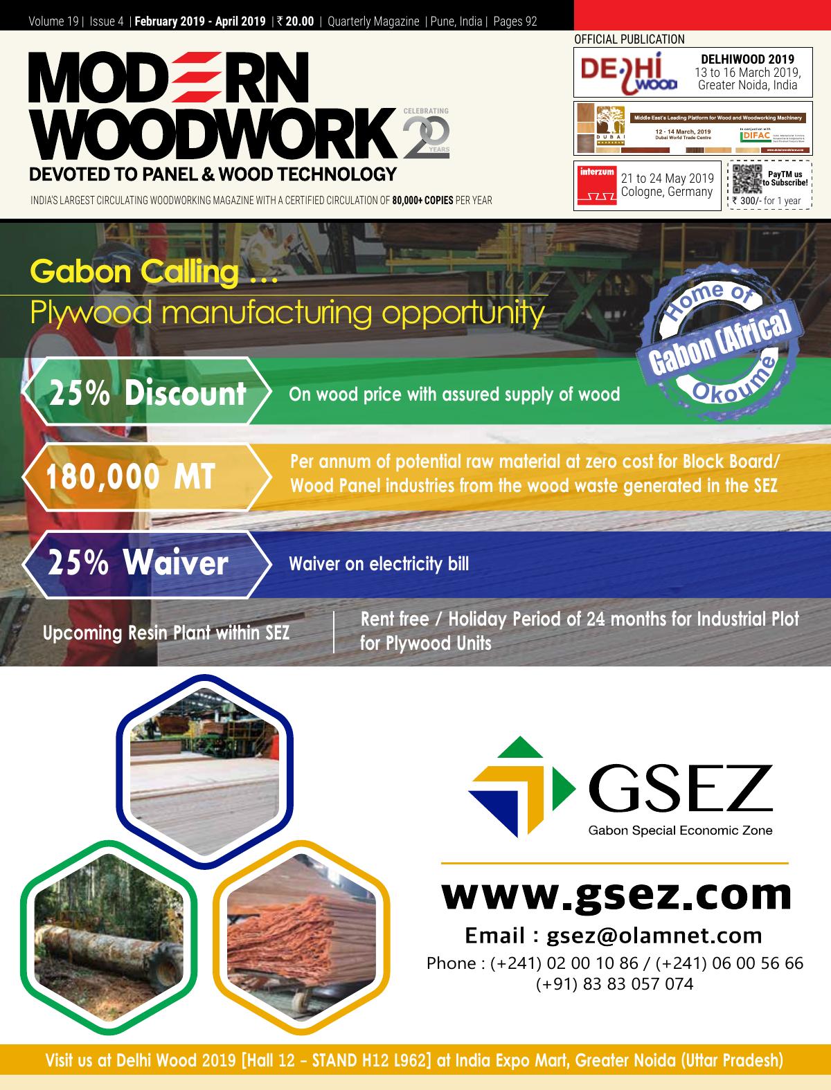Modern Wood Work India - February/April 2019 by Unknow
