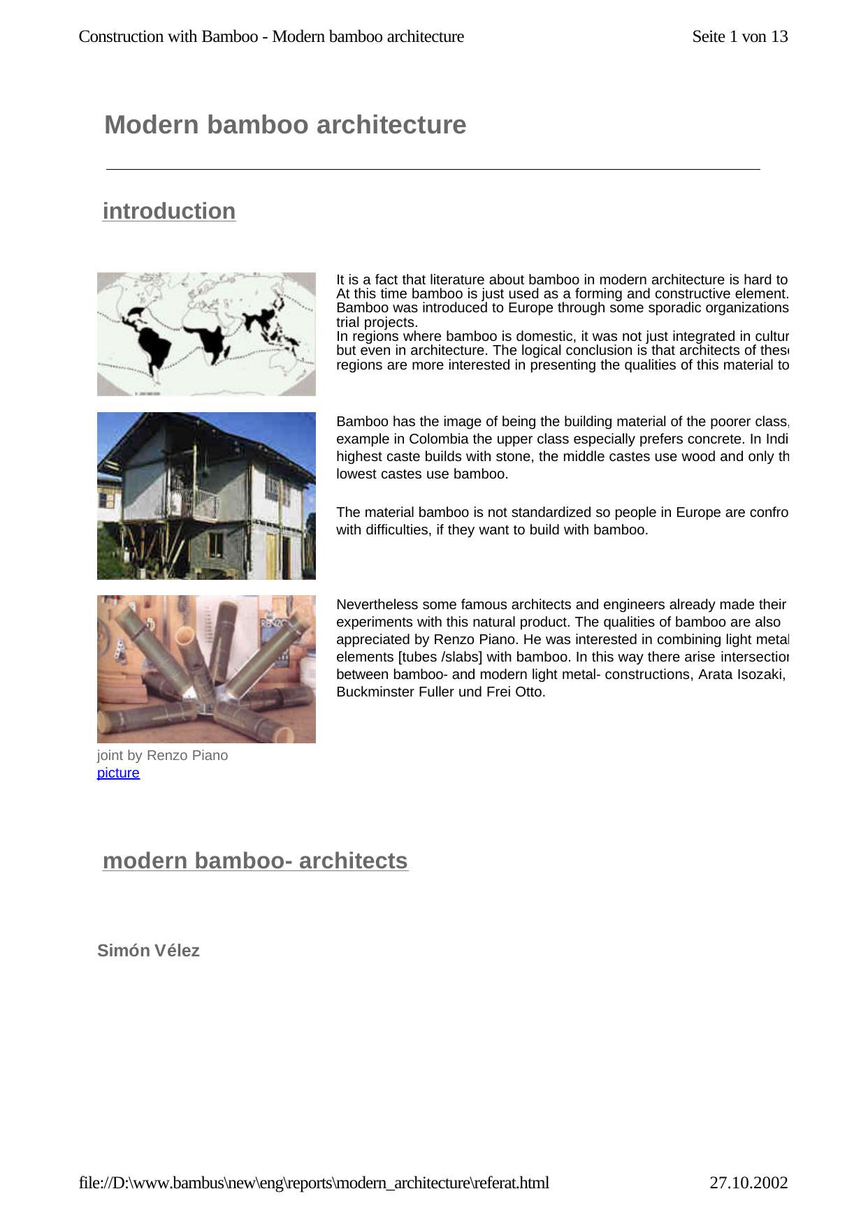 Modern bamboo architecture by RWTH Aachen
