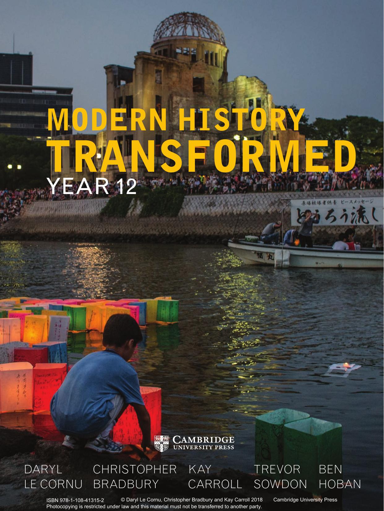 Modern history transformed year 12 by Darl Le Cornu Christopher Bradbury Kay Carroll