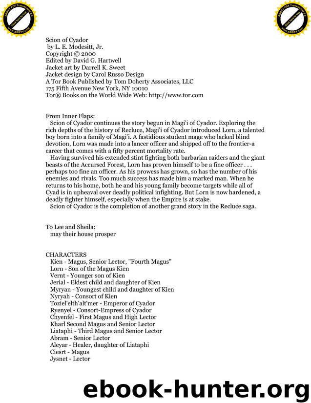 Modesitt, L.E. - The Saga of Recluce 11 - Scion of Cyador by Modesitt L.E