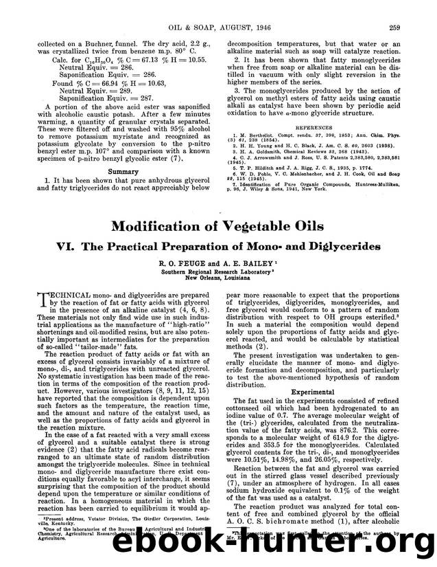 Modification of vegetable oils by Unknown