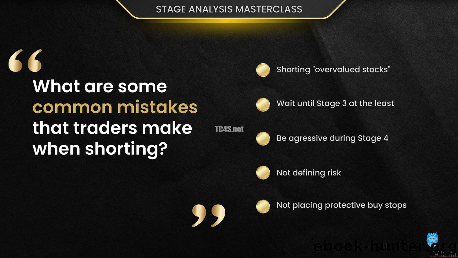 Module-9-Discussion-Slides-Stage-Analysis-Masterclass-I by Unknown