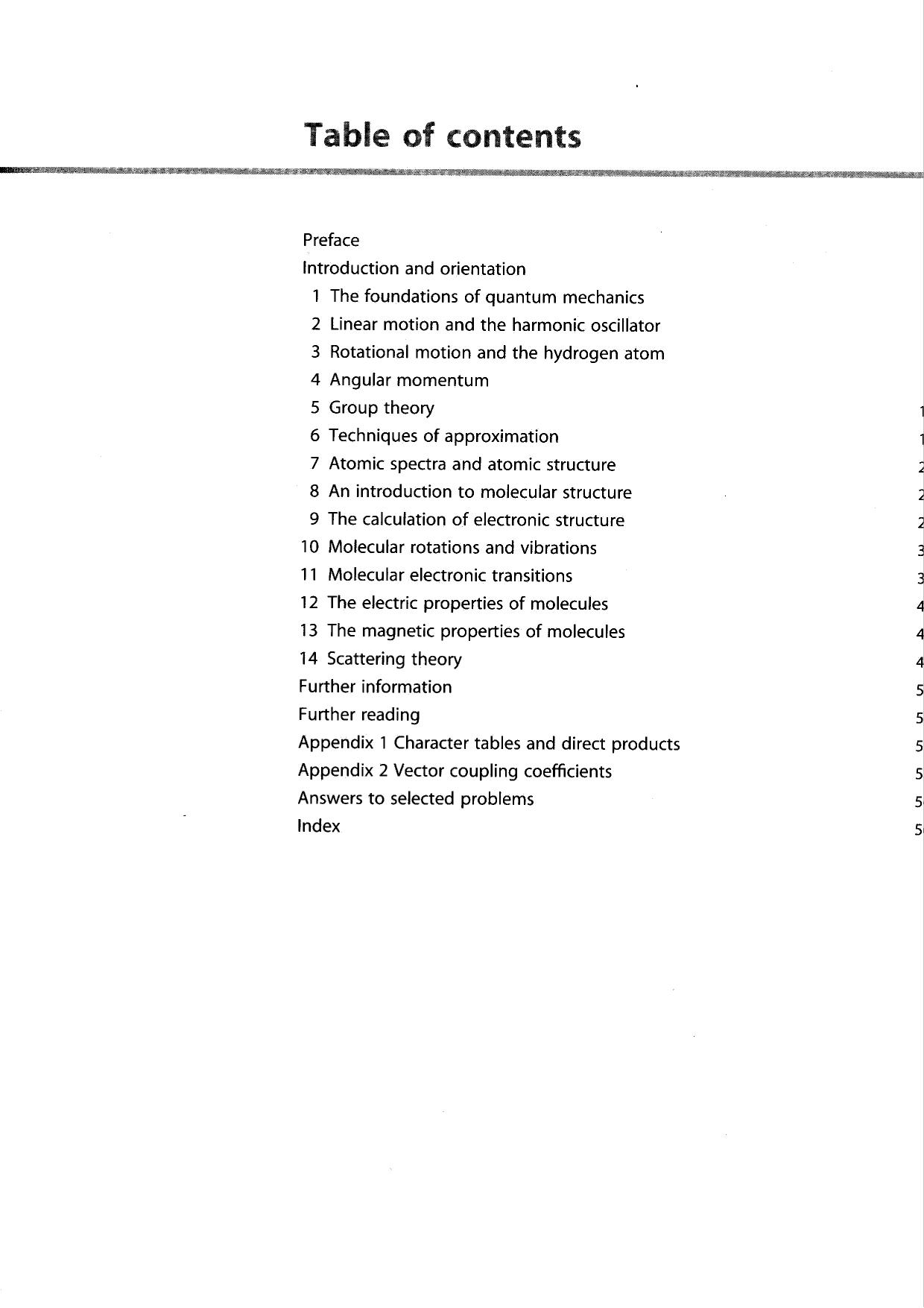 Molecular Quantum Mechanics by P. Atkins R. Friedman