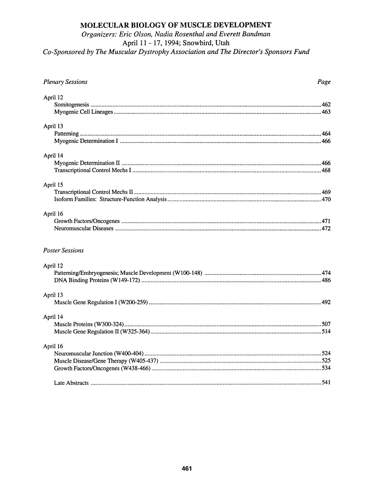 Molecular biology of muscle development by Unknown