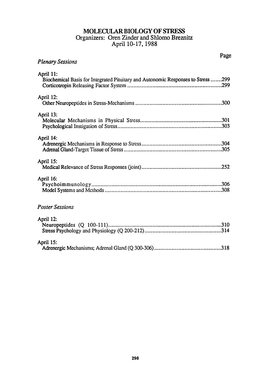 Molecular biology of stress by Unknown