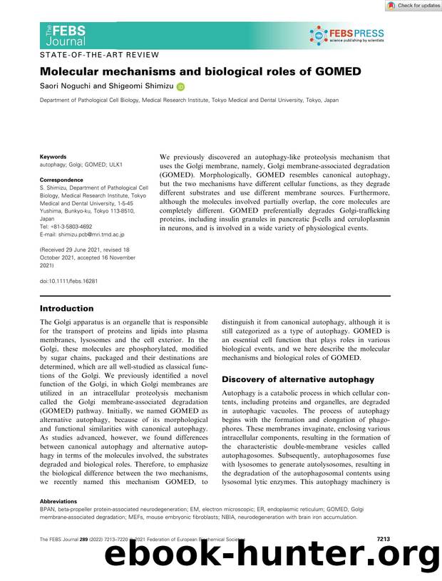 Molecular mechanisms and biological roles of GOMED by Unknown