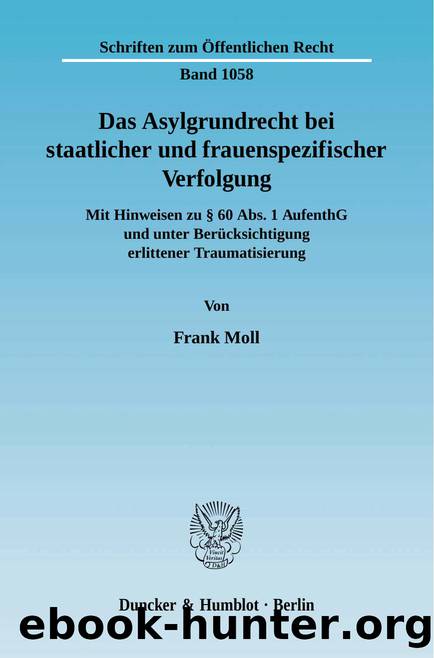 Moll by Schriften zum Öffentlichen Recht (9783428523900)