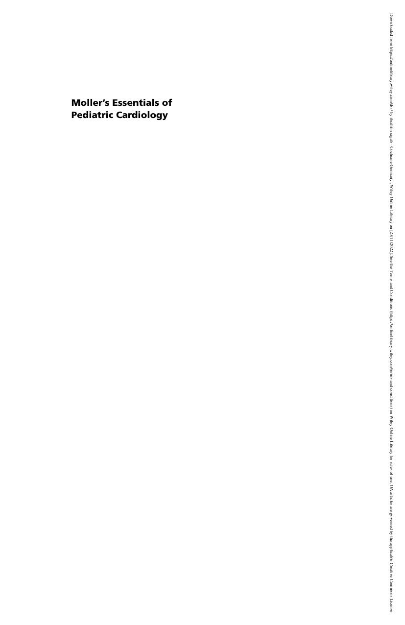Mollerâs Essentials of Pediatric Cardiology by Walter H. Johnson Jr.; Camden L. Hebson