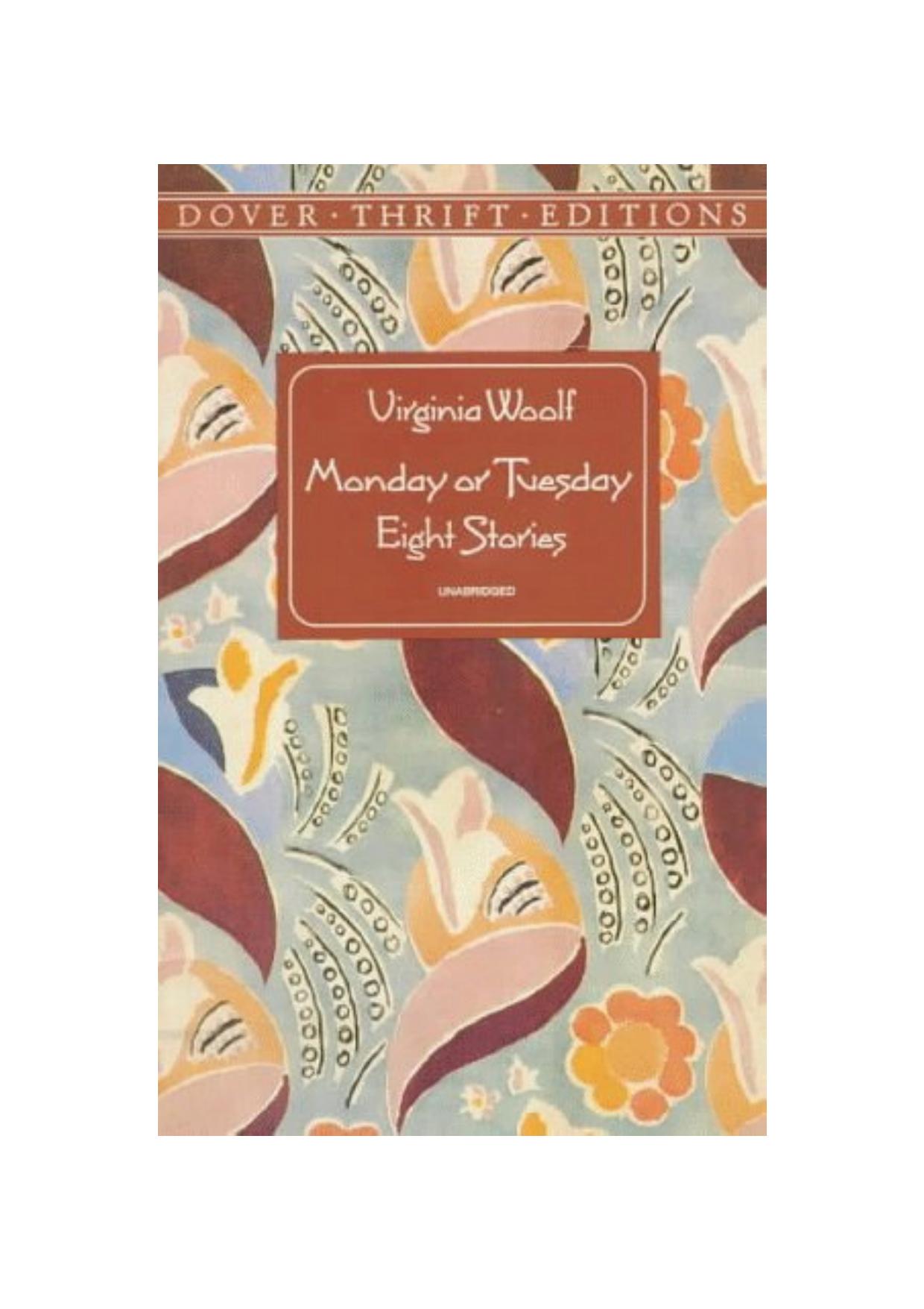 Monday or Tuesday: Eight Stories (Dover Thrift Editions) by Virginia Woolf