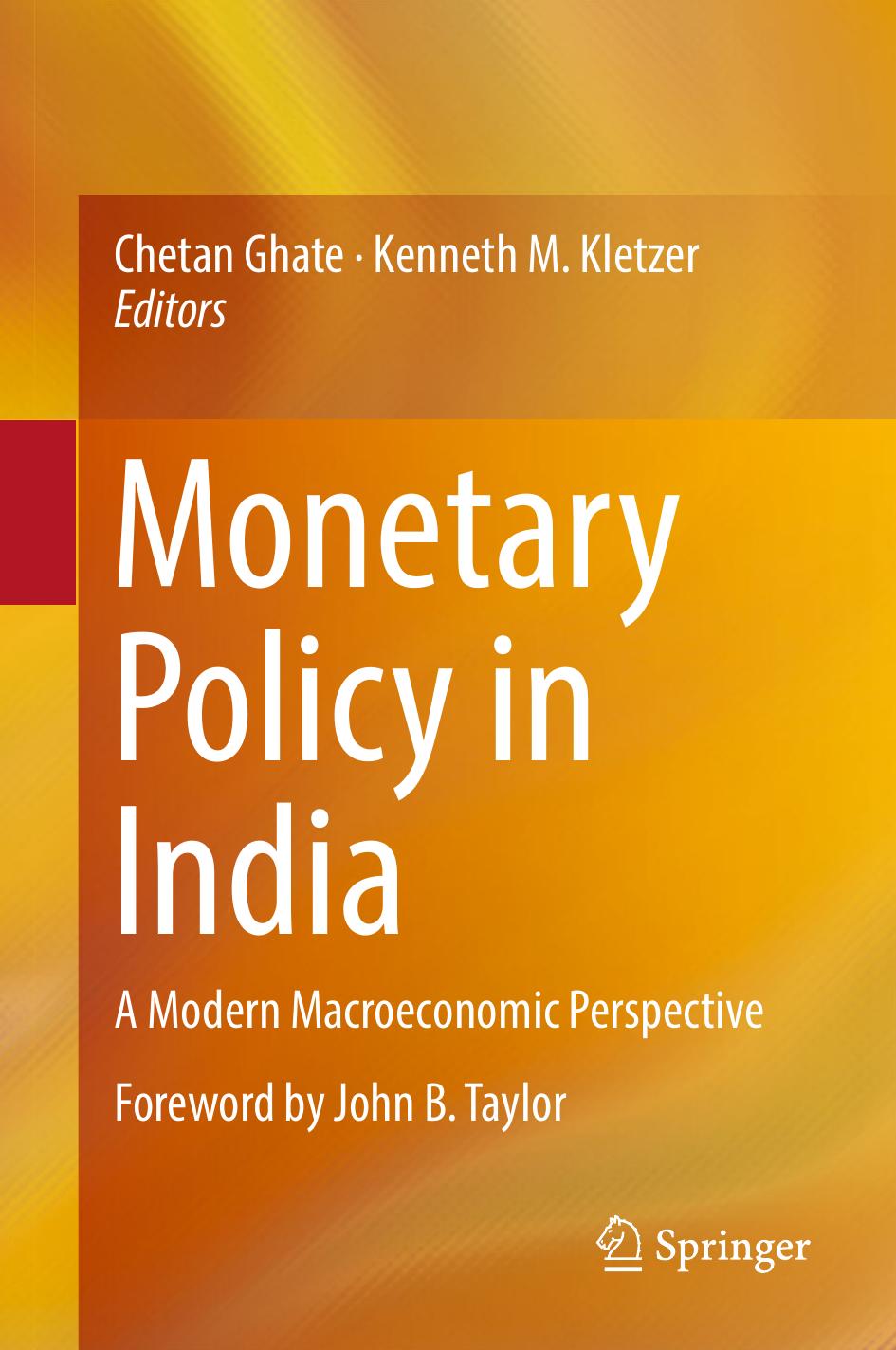 Monetary Policy in India: A Modern Macroeconomic Perspective (Repost) by Unknow