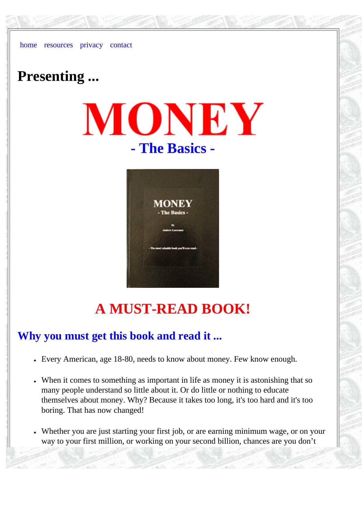 Money - The Basics.. by Best of Kuszter's Collection