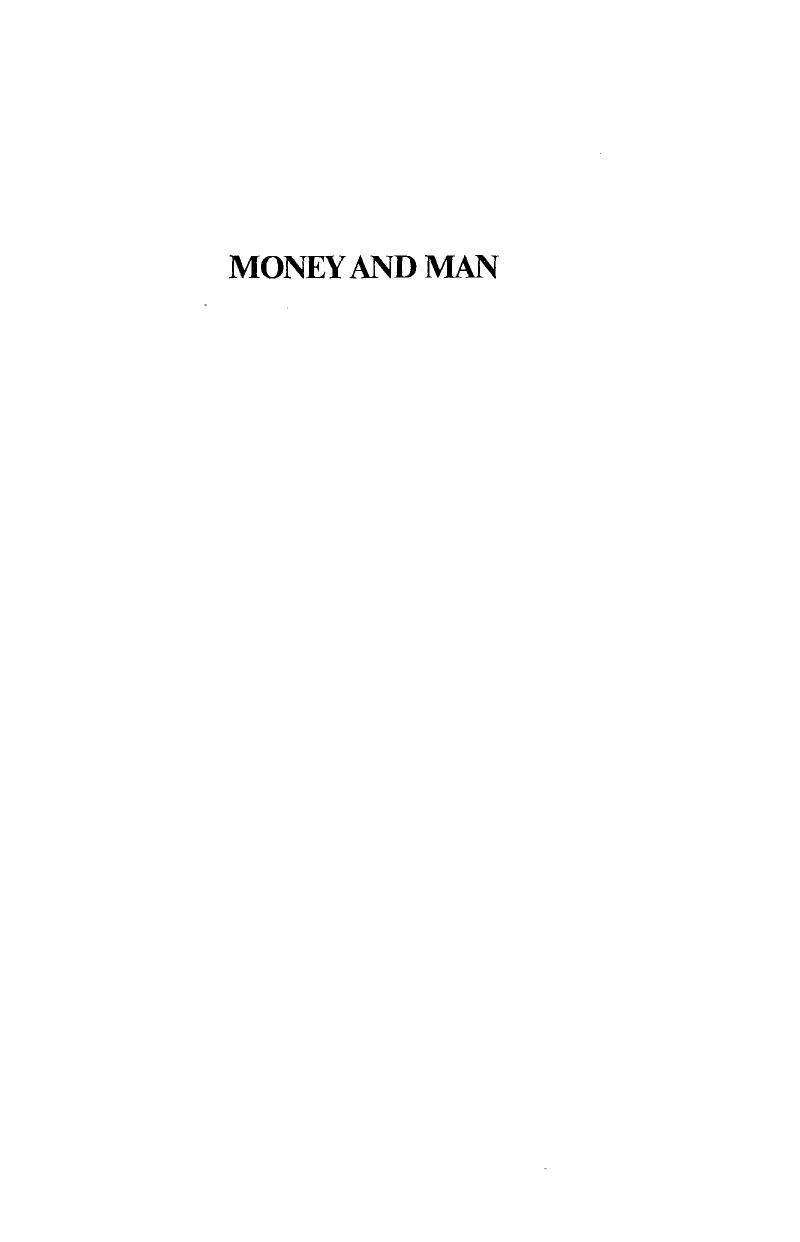 Money and Man by Elgin Groseclose
