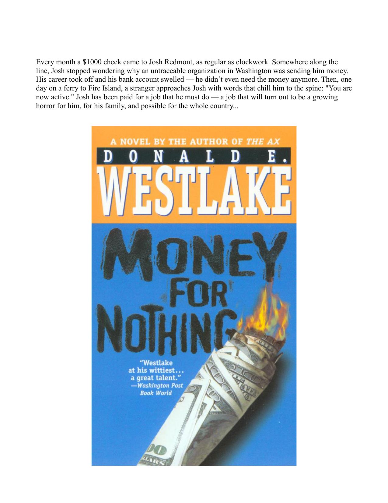 Money for Nothing by Donald E. Westlake