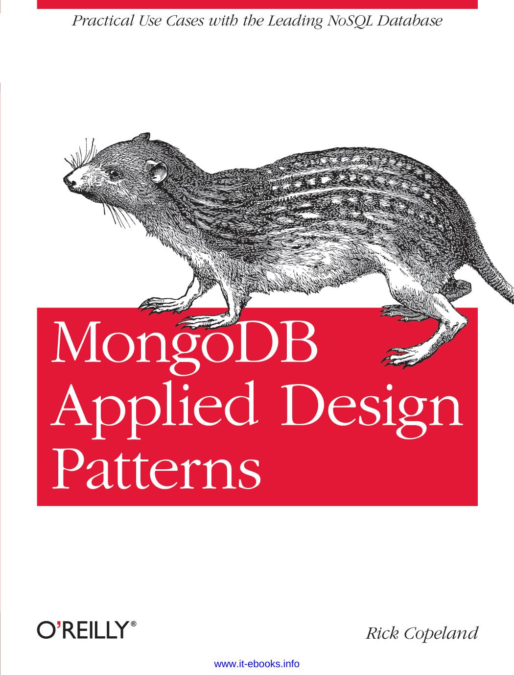 MongoDB Applied Design Patterns by Rick Copeland