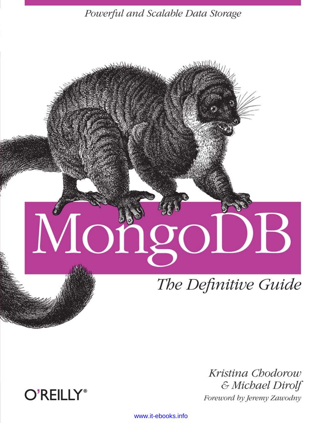 MongoDB: The Definitive Guide by Kristina Chodorow