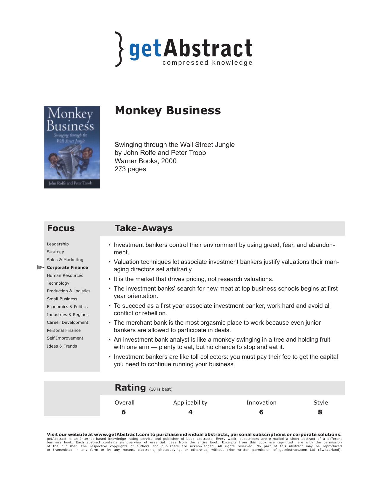 Monkey Business by Unknown