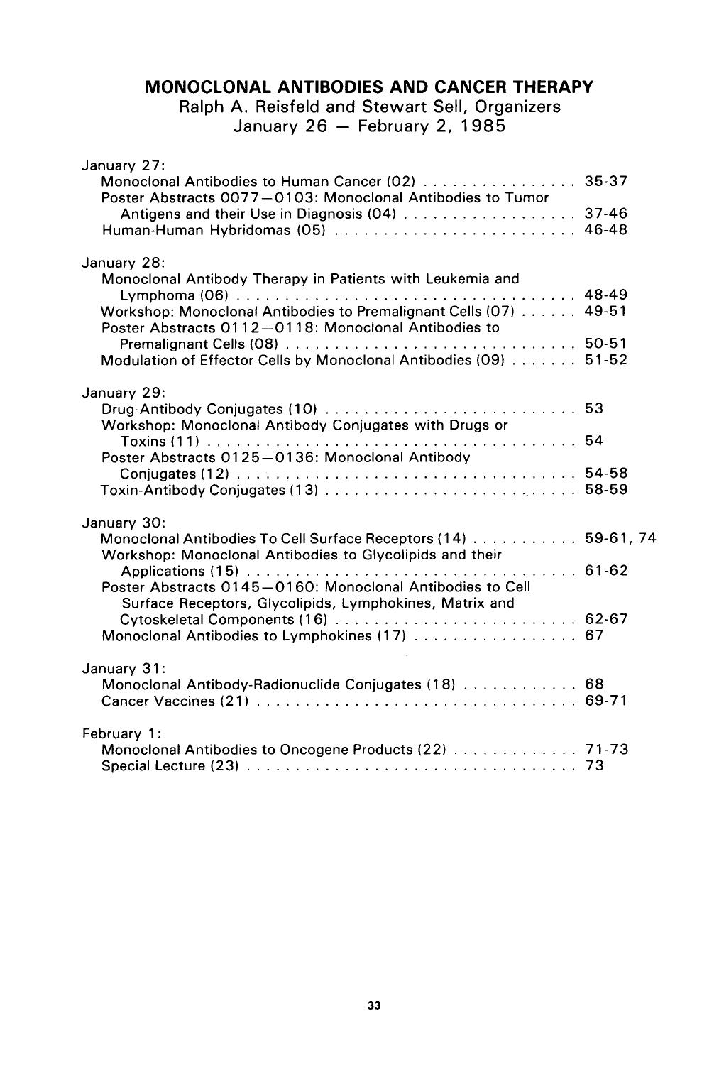 Monoclonal antibodies and cancer therapy by Unknown