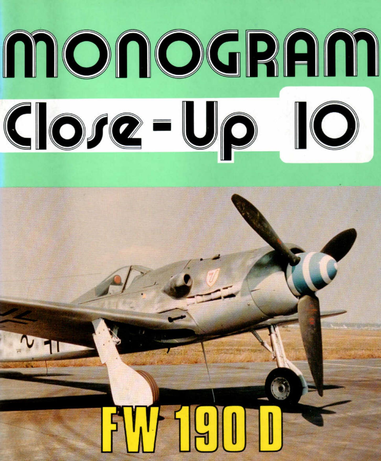 Monogram Close-Up 10 by FW 190 D