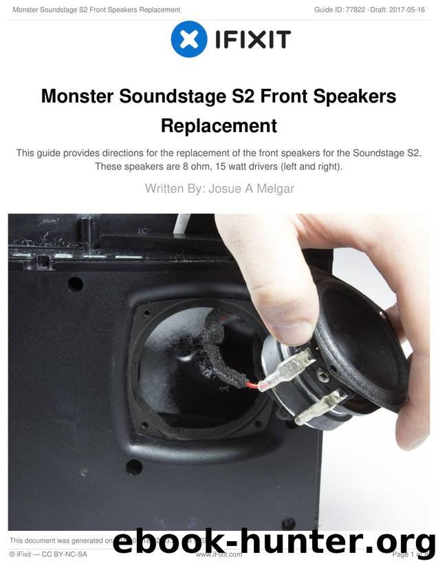 Monster Soundstage S2 Front Speakers Replacement by Unknown
