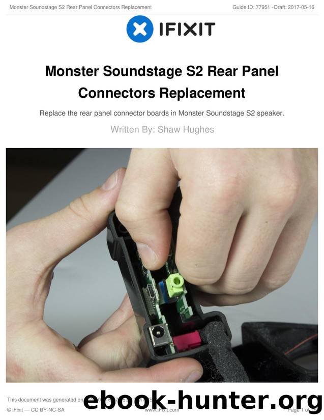 Monster Soundstage S2 Rear Panel Connectors Replacement by Unknown