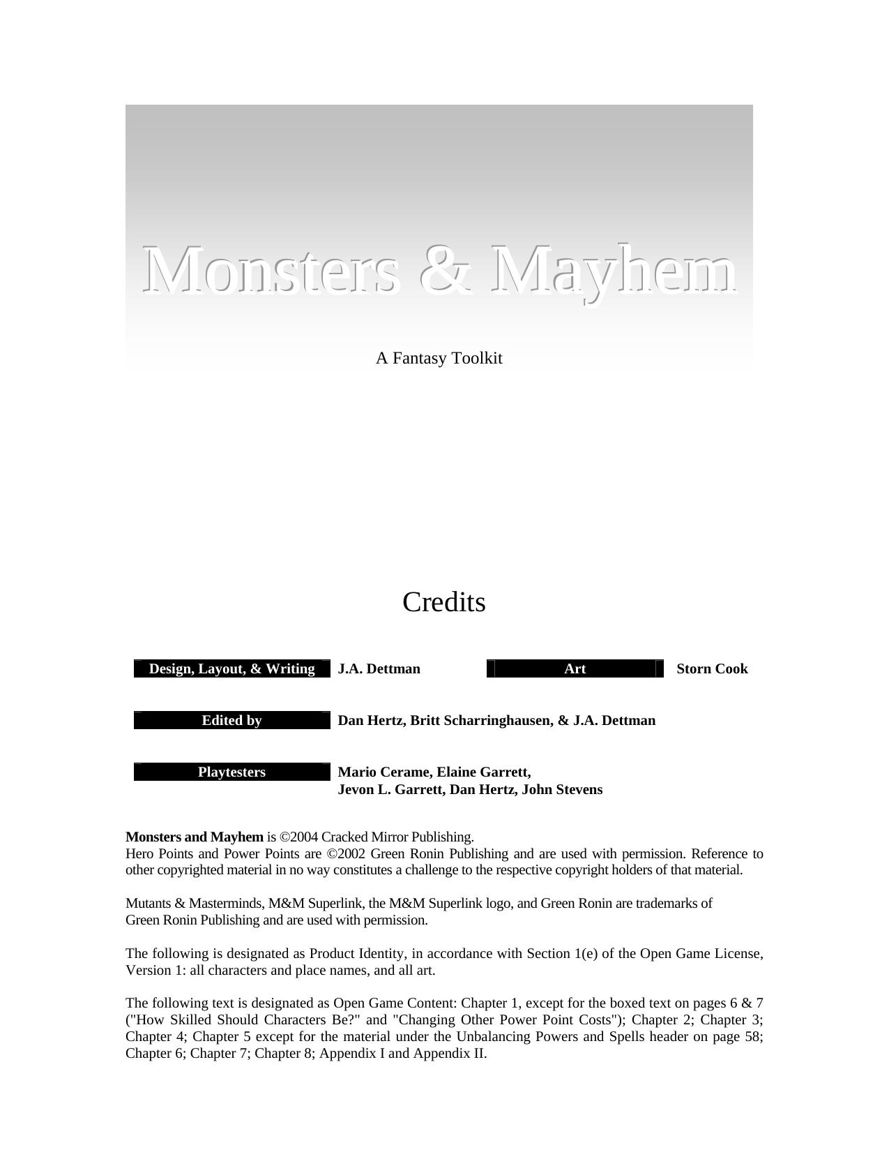 Monsters & Mayhem (Cracked Mirror) by Unknown