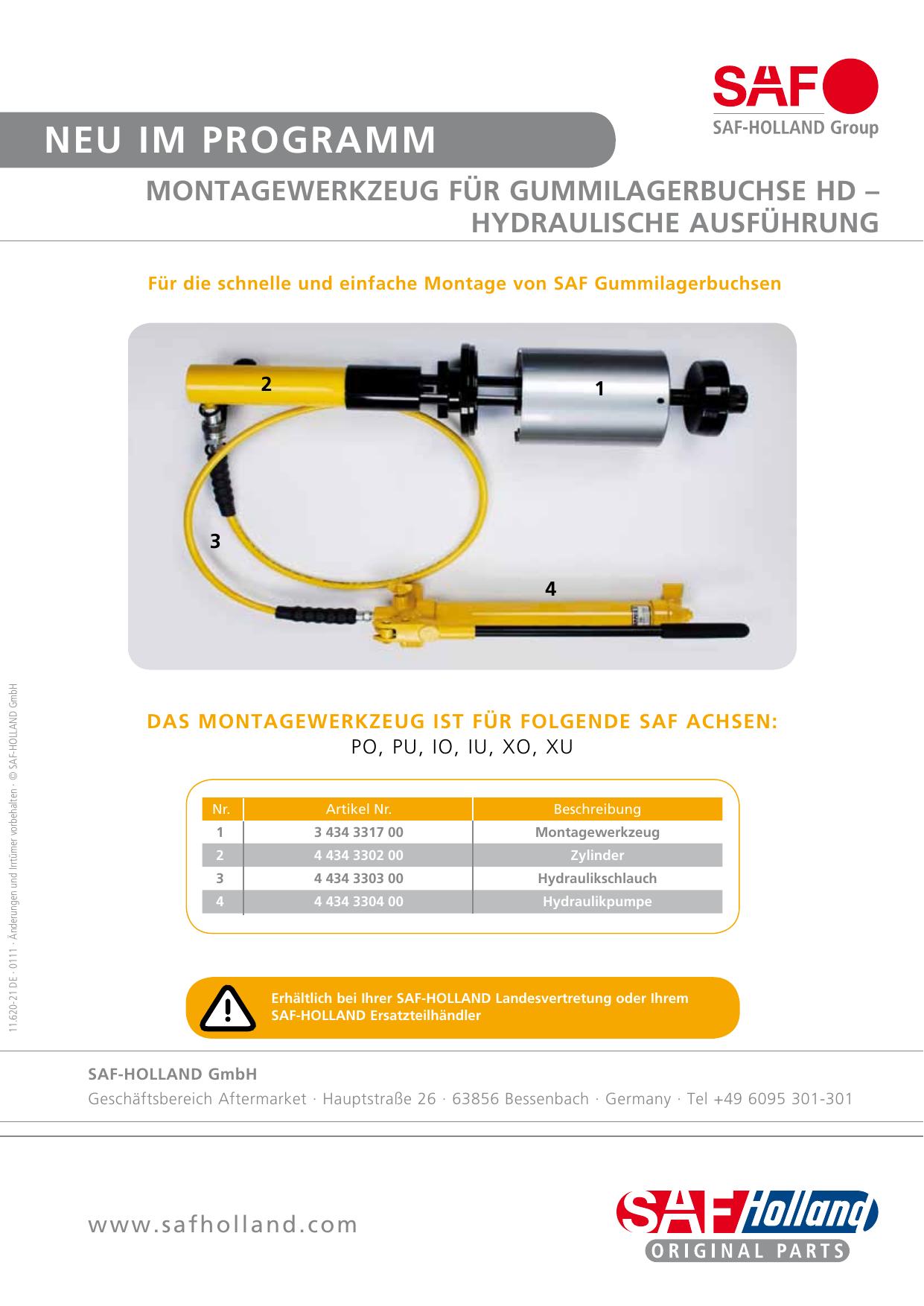 Montagewerkzeug Gummilagerbuchse Mounting tool for rubber bearing bush by Unknown