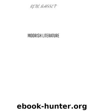 Moorish Literature by René Basset