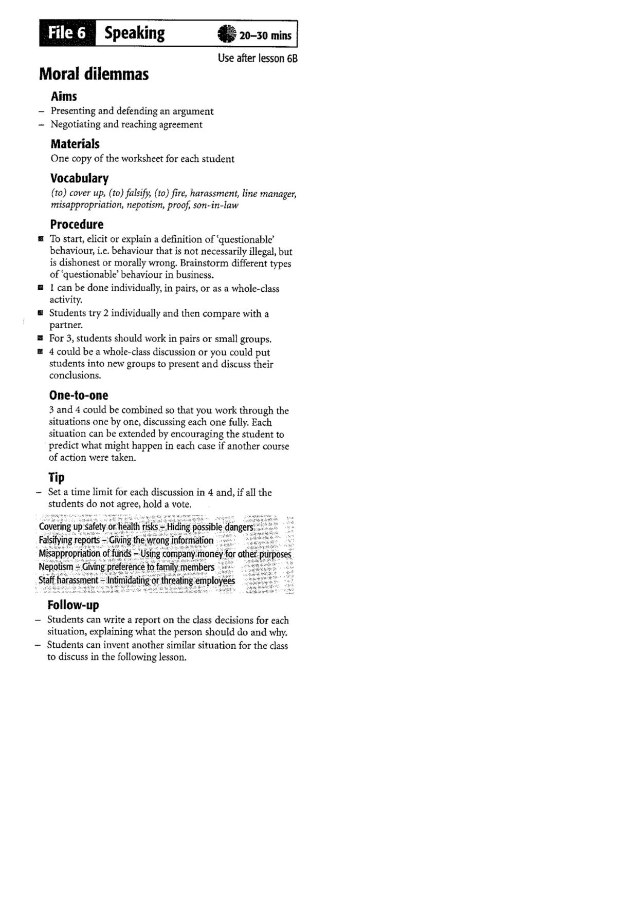 Moral & Ethical Issues by Unknown