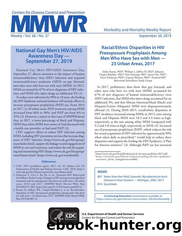 Morbidity and Mortality Weekly Report, Volume 68, Issue Number 37 by Unknown