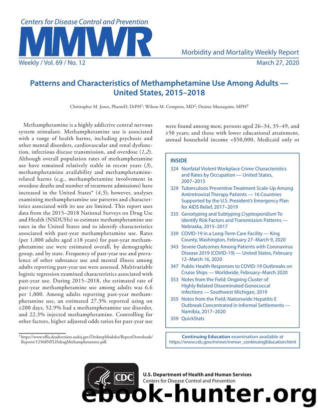 Morbidity and Mortality Weekly Report, Volume 69, Issue Number 12 by Unknown