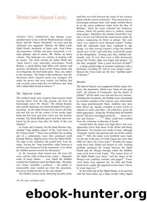 Mordor and Adjacent Lands by J.R.R.Tolkien