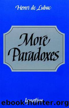More Paradoxes by de Lubac Henri