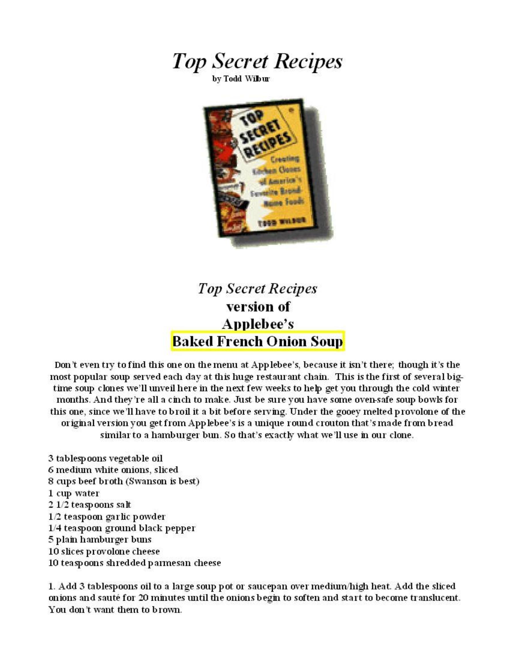 More Top Secret Recipes by Unknown