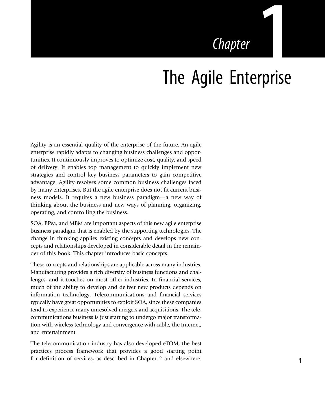 Morgan Kaufmann Building the Agile Enterprise with SOA, BPM and MBM (2008) by Unknown