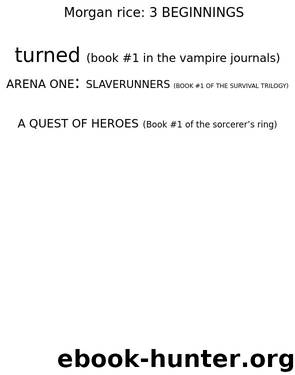 Morgan Rice: 3 Beginnings by Morgan Rice