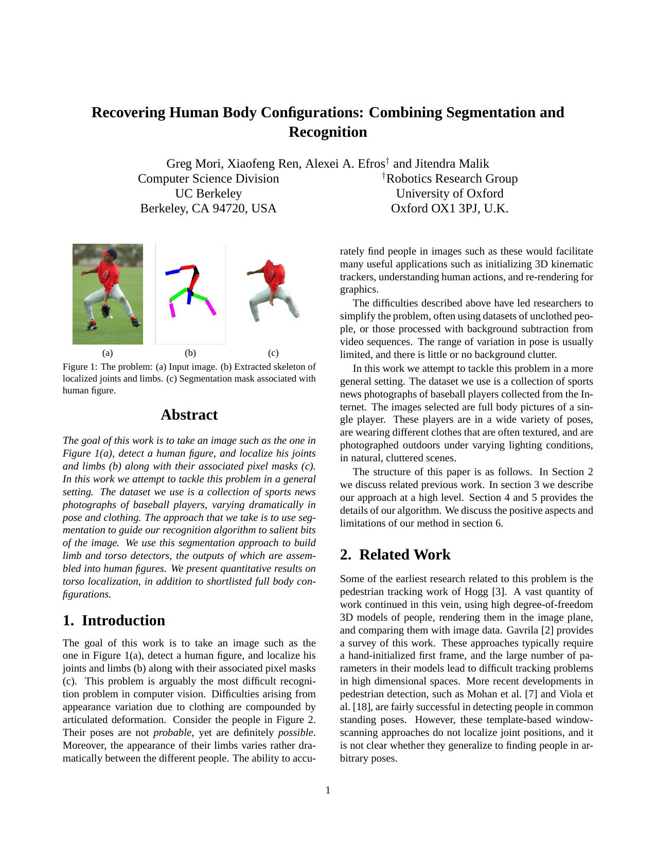 Mori G., Ren X., Efros A. Recovering Human Body Configurations- Combining Segmentation and Recognition(en)(8s) by Unknown