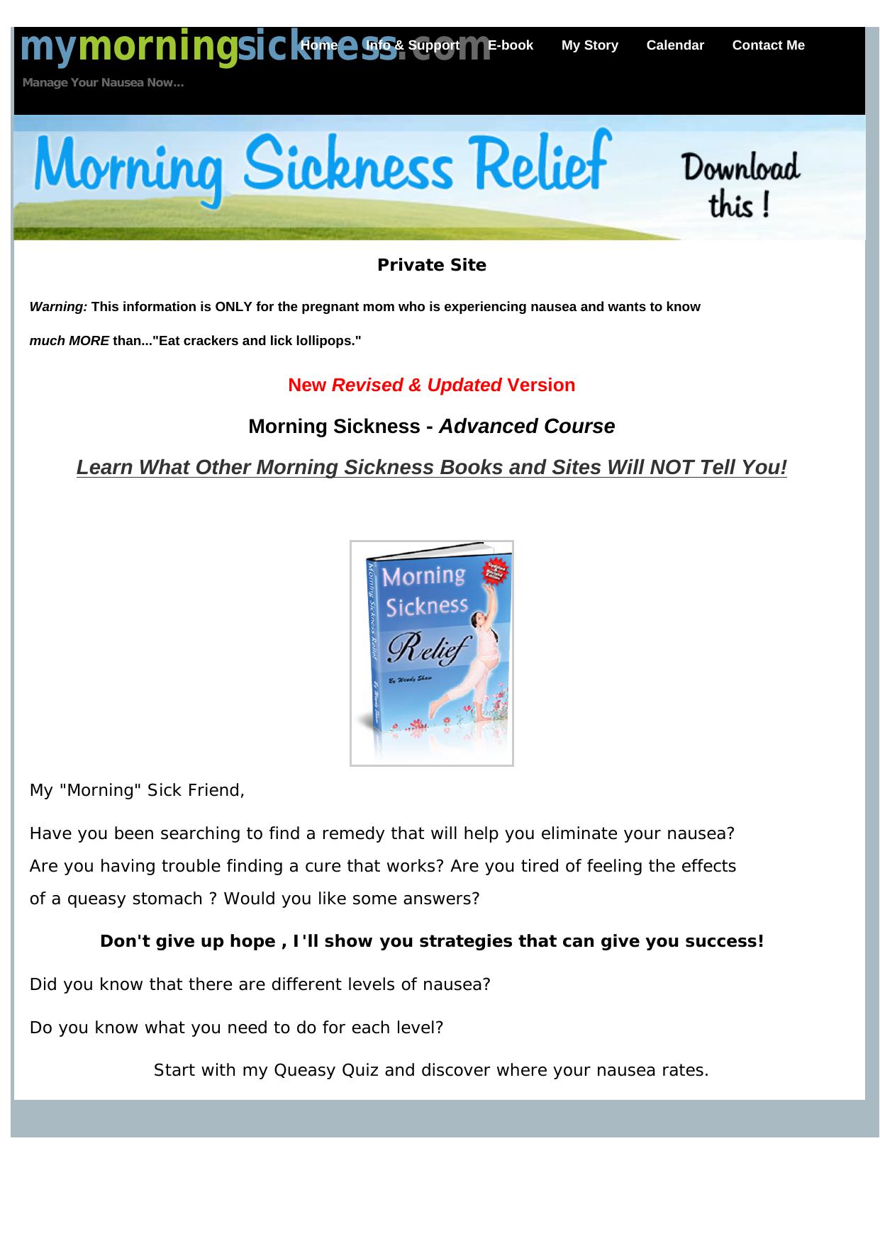 Morning Sickness Relief. by Best of Kuszter's Collection