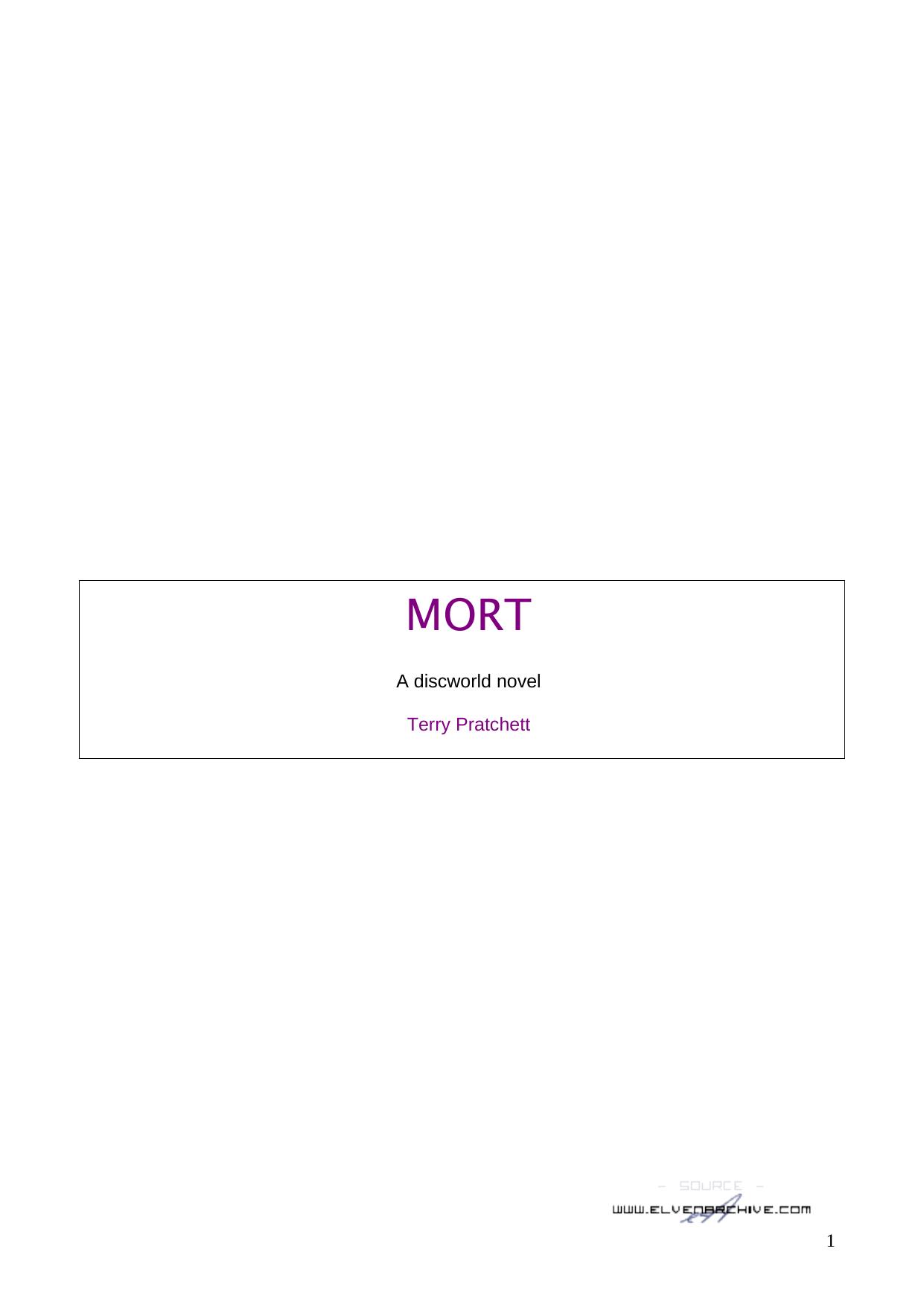 Mort (Discworld, #4) by Terry Pratchett