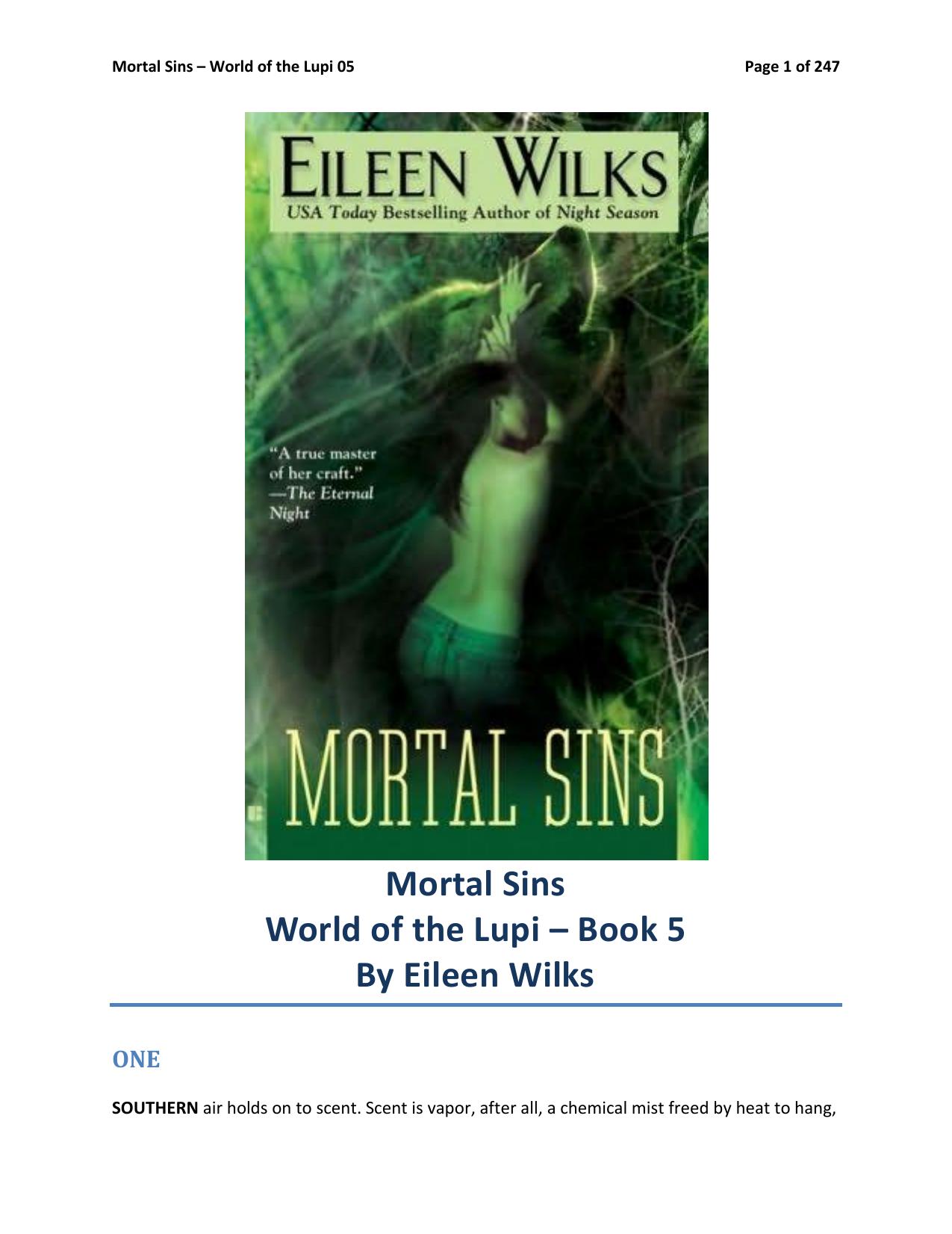 Mortal Sins by Eileen Wilks
