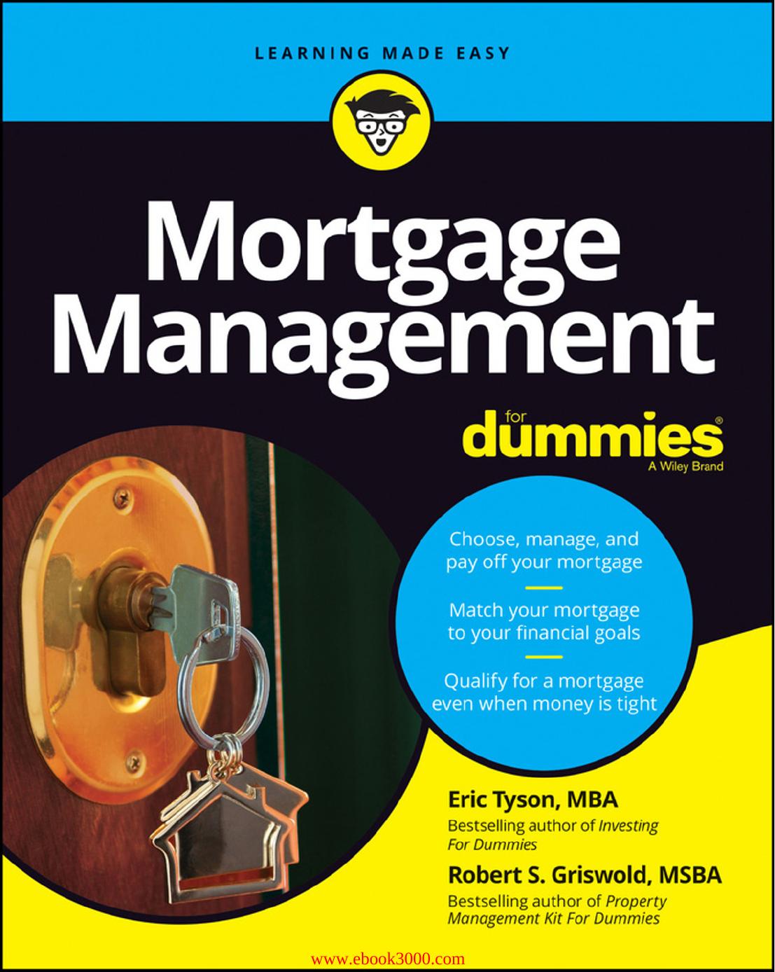 Mortgage Management For Dummies by Unknow
