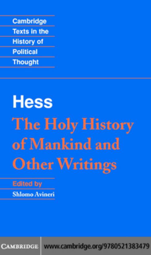Moses Hess : The Holy History of Mankind and Other Writings by Hess Moses(Author)