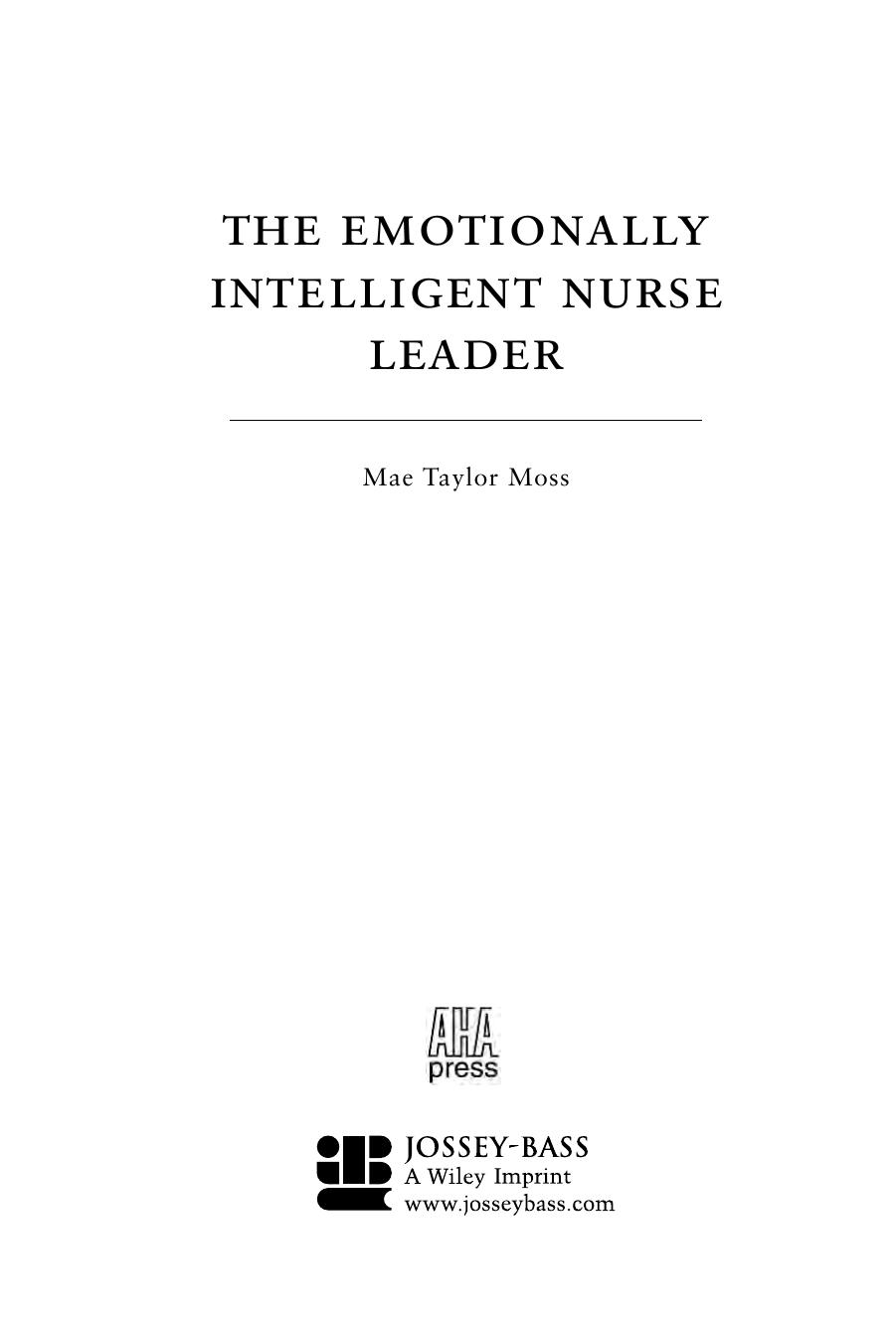 Moss M.T. Emotionally Intelligent Nurse Leader (2005)(en)(328s) by MR2