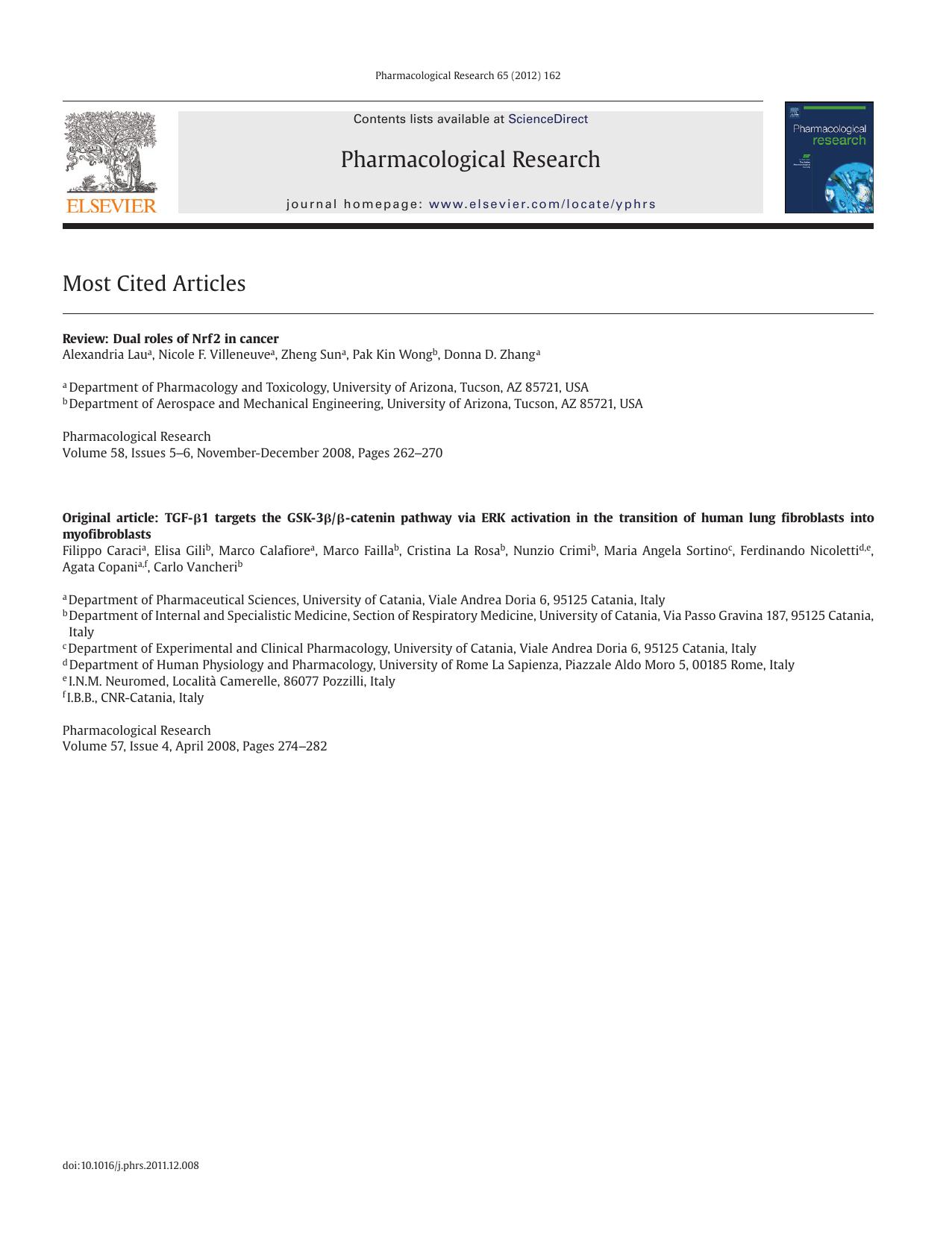 Most Cited articles by Unknown