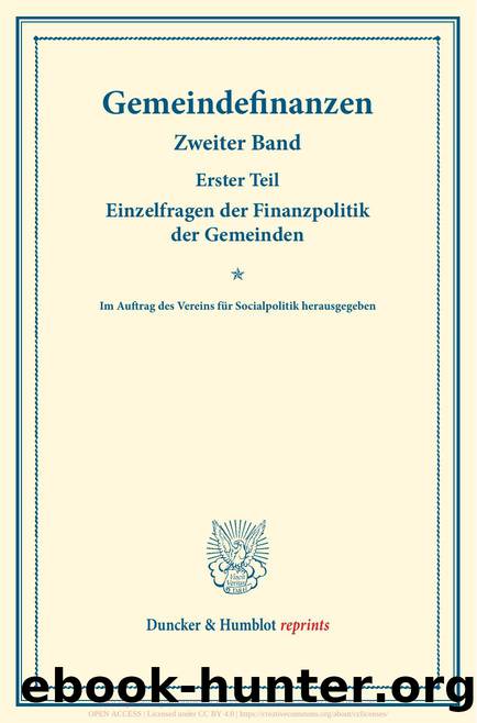 Most by Gemeindefinanzen (9783428573813)