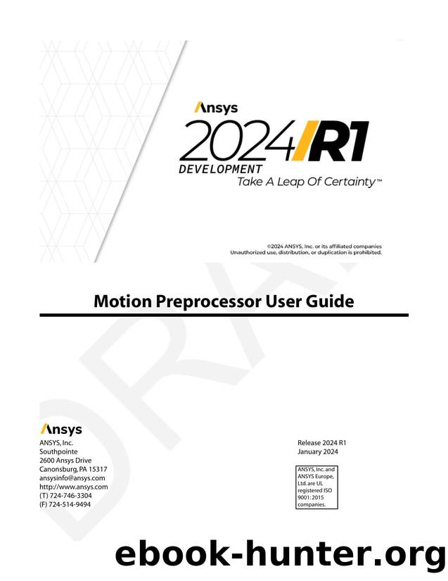 Motion Preprocessor User Guide by Unknown