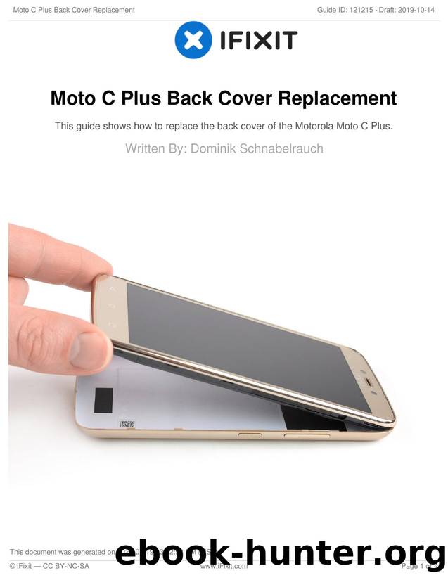 Moto C Plus Back Cover Replacement by Unknown