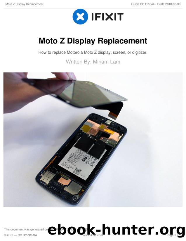 Moto Z Display Replacement by Unknown