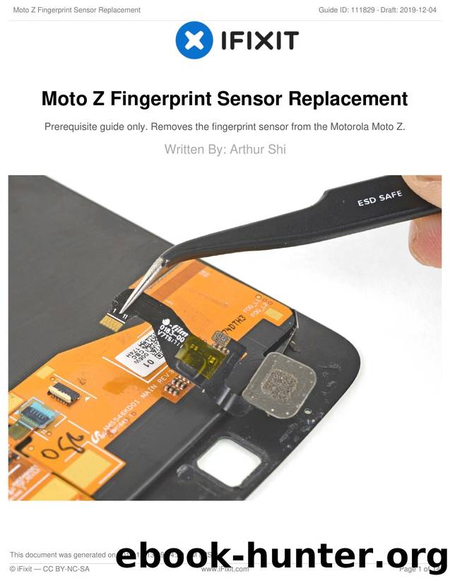 Moto Z Fingerprint Sensor Replacement by Unknown