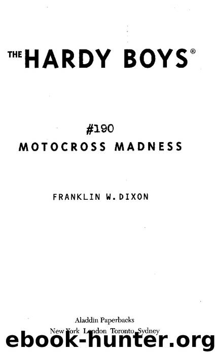 Motocross Madness by Franklin W. Dixon