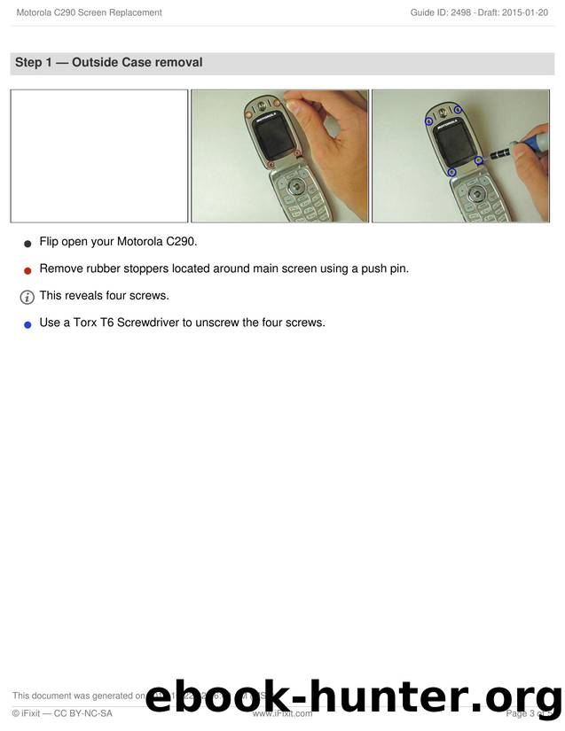 Motorola C290 Screen Replacement by Unknown